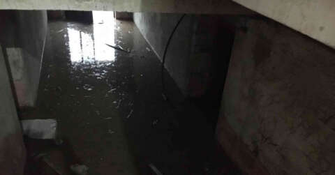Selin vurduğu Bozkurt’ta sağanak yağış sonrası sokaklar sular altında kaldı
