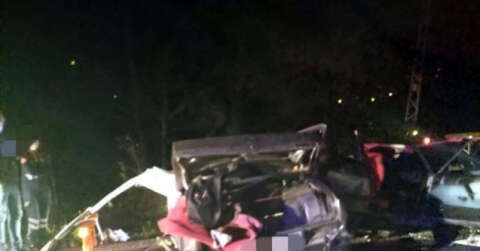 Giresun’da kamyonet ile otomobil çarpıştı: 1 ölü, 5 yaralı