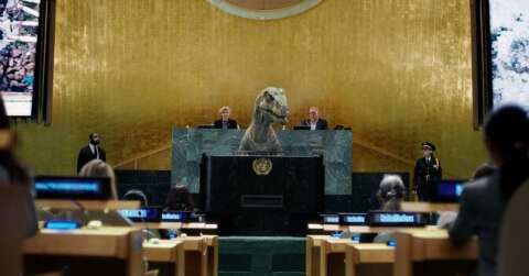 BM’den dinozorlu iklim felaketi mesajı: “Yok oluşu seçmeyin”
