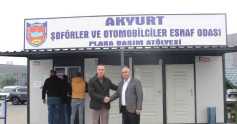 OTONOMİ’de plaka basım atölyesi açıldı