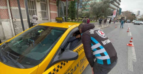 Şişli’de taksi denetimleri sürüyor: "Kemeri takmayı unuttum" dedi cezayı yedi
