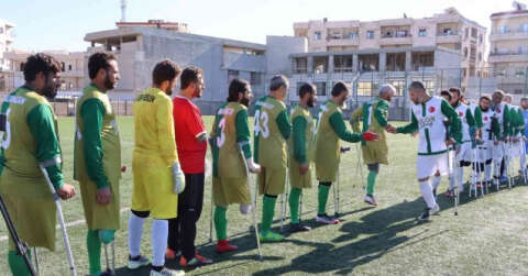 Afrin’de ampute futbol maçı düzenlendi