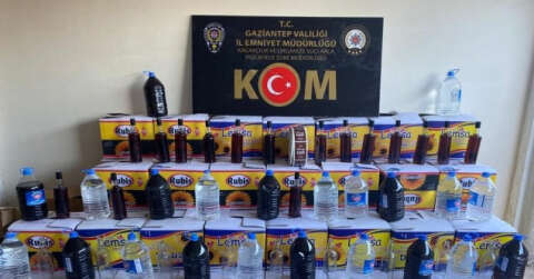 Gaziantep’te kaçak alkol üreticilerine operasyon: 1 gözaltı