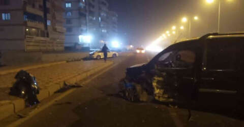 Diyarbakır’da yoğun sis kaza getirdi: 2 yaralı