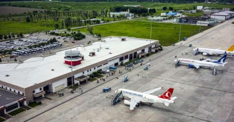 Samsun’da havalimanı yolcu sayısı yüzde 28, uçak trafiği ise yüzde 8 arttı