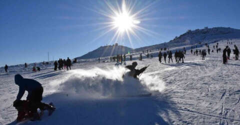 Güneydoğu’nun tek kayak merkezinde sezon açıldı