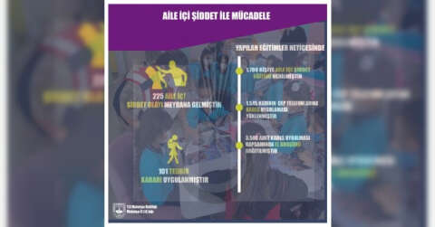 225 kadın şiddetten şikayetçi oldu
