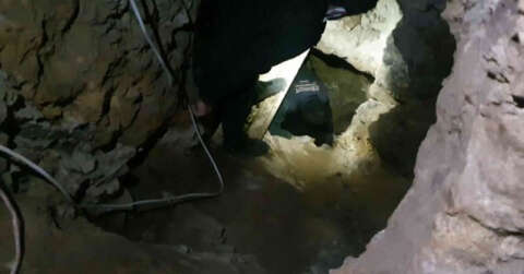 Define avcıları kazdıkları tünelde suçüstü yakalandı