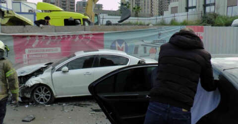 Ümraniye’de yol çalışması kazaya sebebiyet verdi, 4 kişi yaralandı