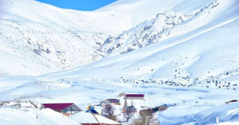 Kahramanmaraş’ta kar manzarası eşsiz güzellikler sunuyor