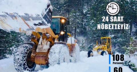 Sinop’ta kar hayatı felç etti: 222 köy yolu kapalı