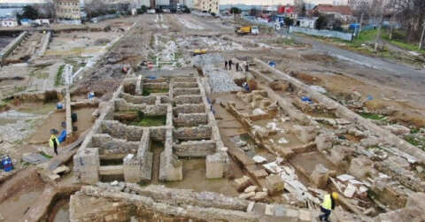 Kadıköy’de, Körler Ülkesi’ndeki arkeolojik çalışmalarda son durum havadan görüntülendi