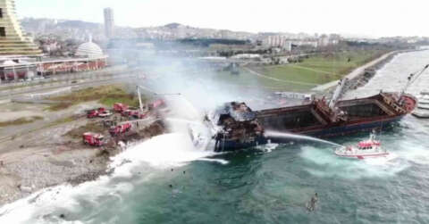 Kartal’da gemideki yangın kontrol altına alındı