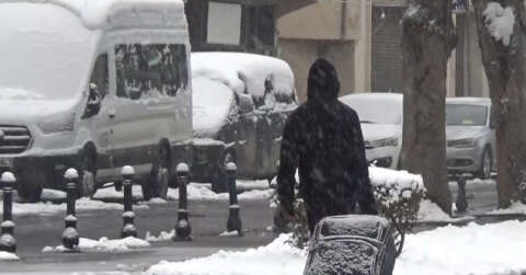 Gaziantep’te kar yağışı etkisini sürdürüyor