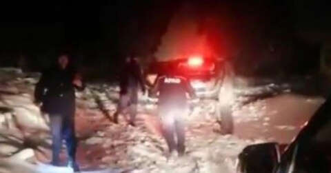 Kestel Dağı’nda mahsur kalan 4 kişiyi AFAD kurtardı