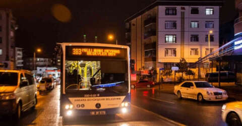 Ankara’da EGO otobüslerinde 24 saat ulaşım tekrar başlıyor