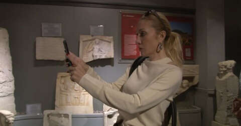 Kültür ve Turizm Bakanının eşi Pervin Ersoy ünlülerle Tekirdağ’ı gezdi