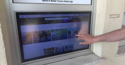 Yalova’ya gelen turistlere ’Dijital Kent Tanıtım Sistemi’ rehberlik ediyor