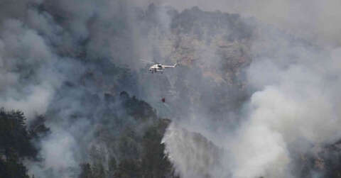 Antalya’da dün başlayan yangın bugün kontrol altına alındı