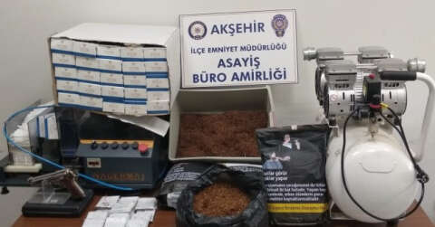 Akşehir’de kaçak sigara operasyonu