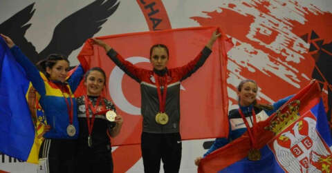 Avrupa Halter Şampiyonası’nda 3 altın, 2 gümüş madalya