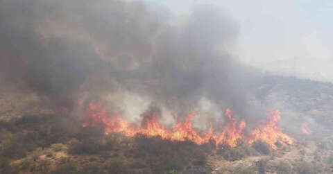 KKTC’deki orman yangınıyla mücadele devam ediyor