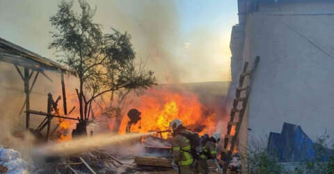 Balıkesir’de bıçkı atölyesi alevlere teslim oldu