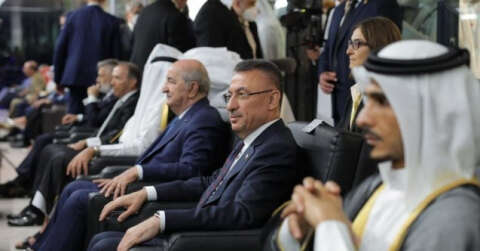 Cumhurbaşkanı Yardımcısı Oktay, Cezayir’de Türk sporcularla görüştü