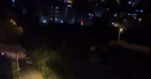 Bursa’da polis şehir merkezine inen domuzu sirenle kovaladı