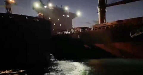 İstanbul Boğazı’nda 2 gemi çarpıştı, çalışanlar arada kalmaktan son anda kurtuldu