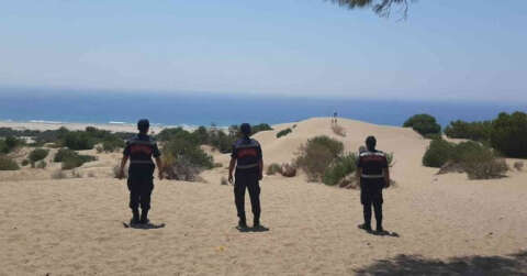 Kumlarının çalınmasıyla gündeme gelen Patara’da jandarma kuş uçurtmuyor