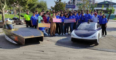 Üniversiteli öğrencilerin yaptığı elektrikli araç Bursa’dan tura başladı