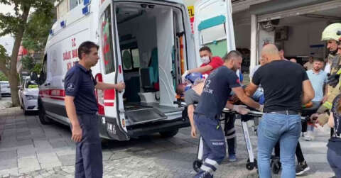 Ataşehir’de yanlışlıkla gaza basan sürücü otomobil ile 2’nci kattan düştü