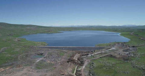 Kars Arpaçay Koçköy Göleti’nde çalışmalar tamamlanmak üzere