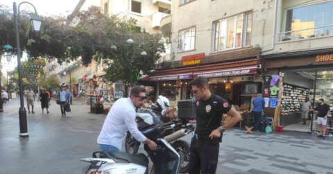 Yaya bölgesindeki motosikletlilere ceza yağdı