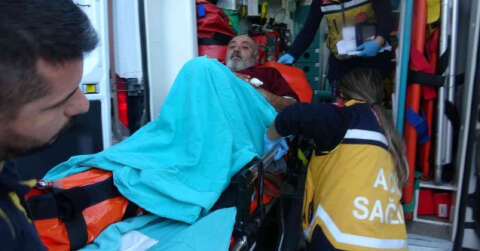 Hurdacıda yangın tüpü patladı: 1 yaralı