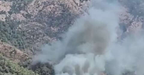 Marmaris yangını saniyeler içinde büyümüş