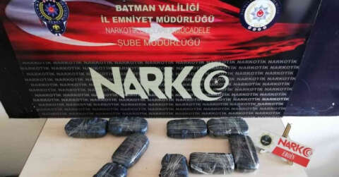 Batman’da 10 kilo uyuşturucu ele geçirildi