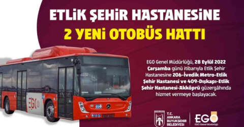 Etlik Şehir Hastanesine yeni otobüs hatları