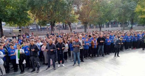 Hayatını kaybeden öğretmen ve öğrenci okulunda anıldı