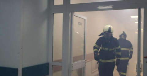 Ameliyathanede yangın tatbikatı