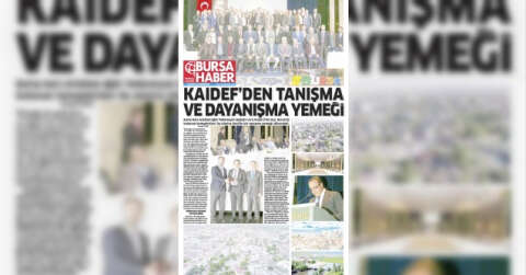 KAIDEF’DEN TANIŞMA VE DAYANIŞMA YEMEĞİ