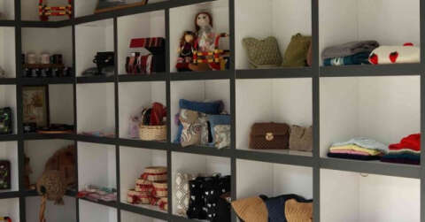 Kadınların el emeği ürünleri kooperatifte satışa sunuluyor