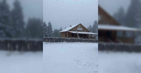 Karabük’te yüksek kesimler beyaz örtüyle kaplandı