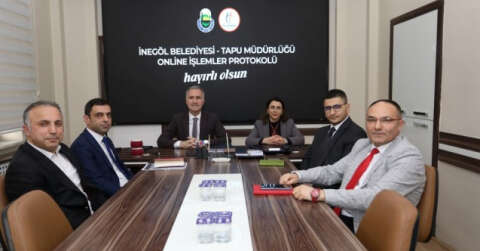 İnegöl Belediyesi ile Tapu Müdürlüğü’nden vatandaşın işini kolaylaştıran imza