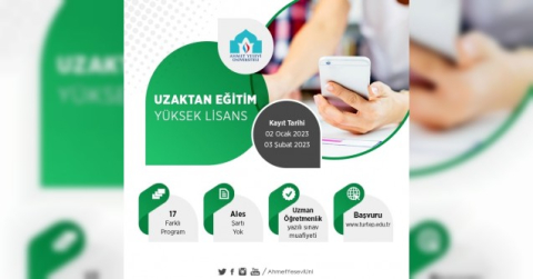 Ahmet Yesevi Üniversitesi Uzaktan Eğitim Tezsiz Yüksek Lisans kayıtları başladı