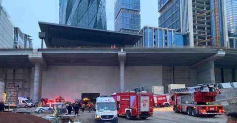 İstanbul Finans Merkezi’nde yangın: 3 kişi dumandan etkilendi