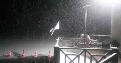 Keltepe Kayak Merkezi beyaza büründü