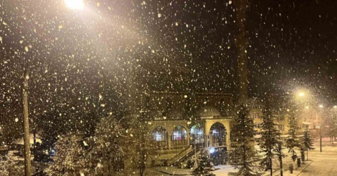 Kastamonu’nun yüksek kesimlerinde kar yağışı etkili oldu