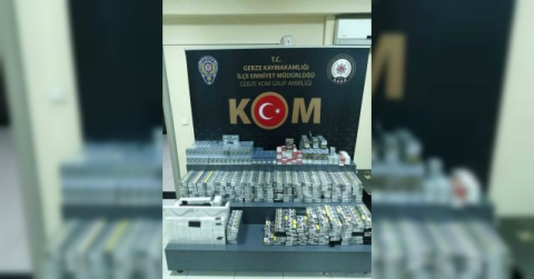 Kocaeli’de 3 bin 109 paket kaçak sigara ele geçirildi
